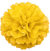 Yellow Pom Pom Puff Ball